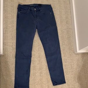 Blue stretch jeans